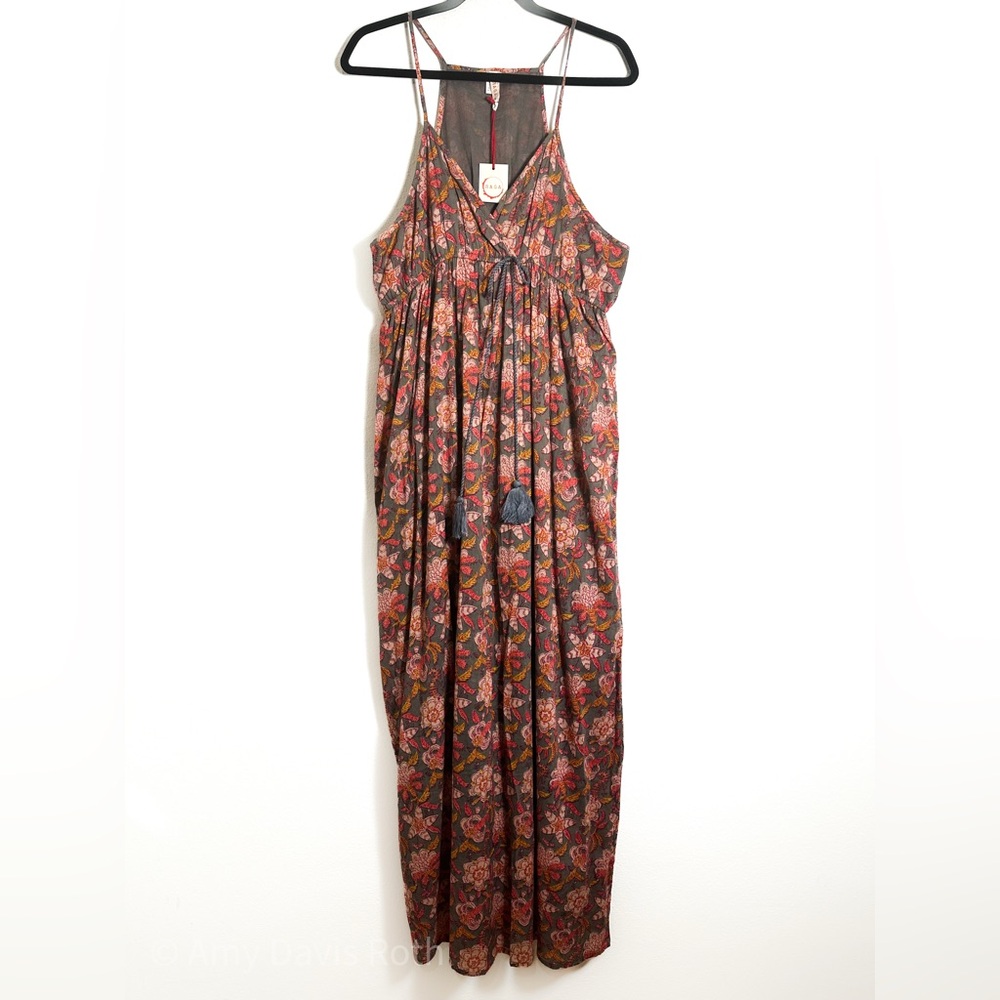 Raga Cotton Floral Maxi Dress Size Small NWT Runs Big